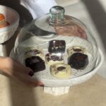 استندکیک سنگی با پایه طرح طبیعت