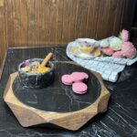 سيني مزه با فريم چوبي